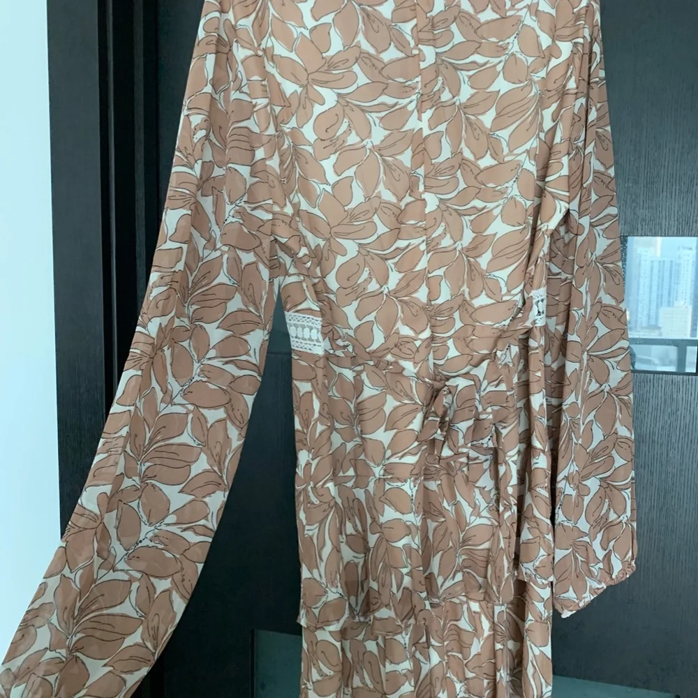 Printed Crochet Ruffle Dress - Picture 3 of 6
